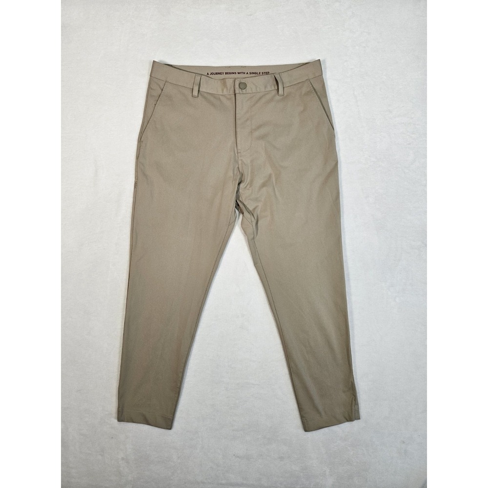 Rhone Pants Men's‎ 33 Tan Commuter Pant Slim Performance Golf Golfing Trouser